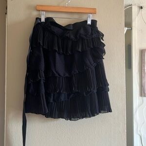 Black H& M Frilly Skirt